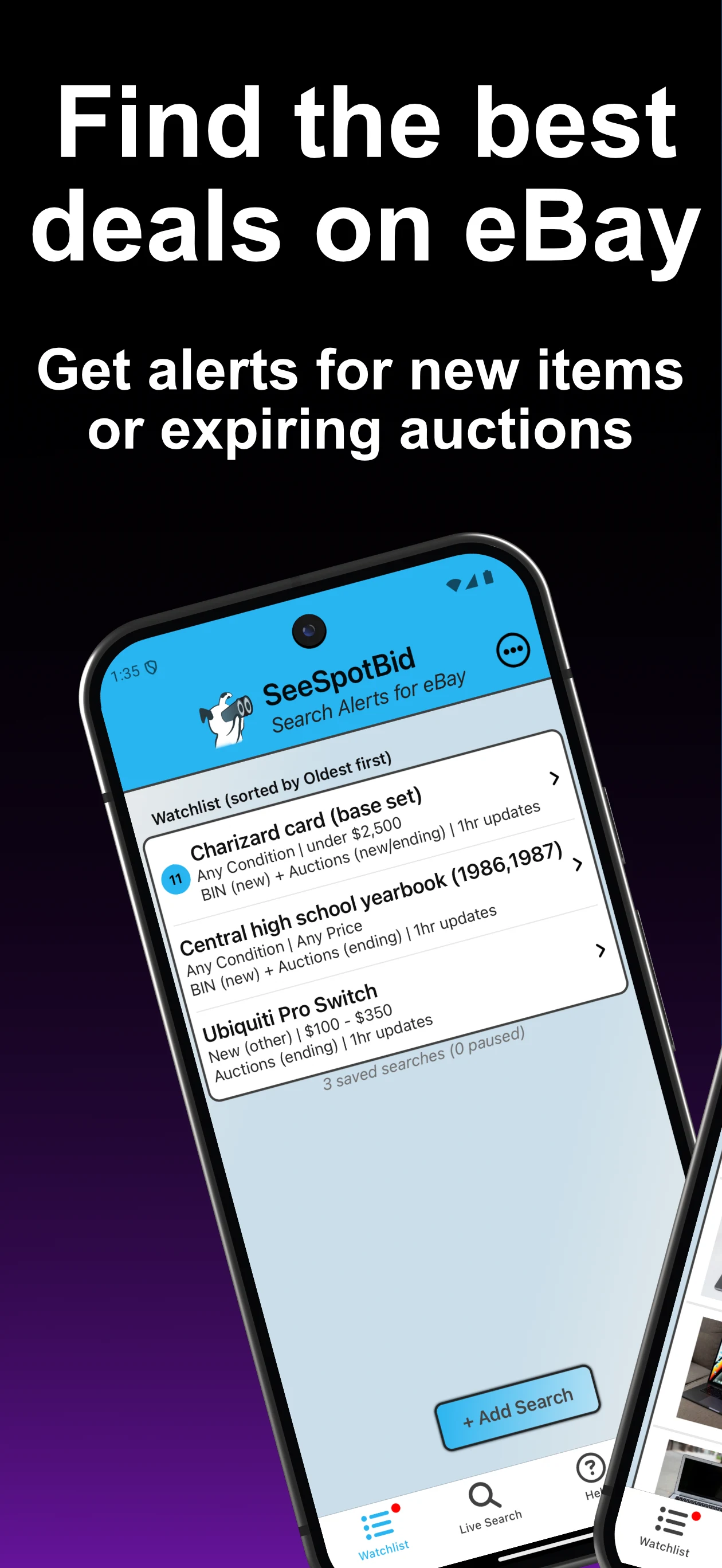 SeeSpotBid - Alerts for eBay screenshot